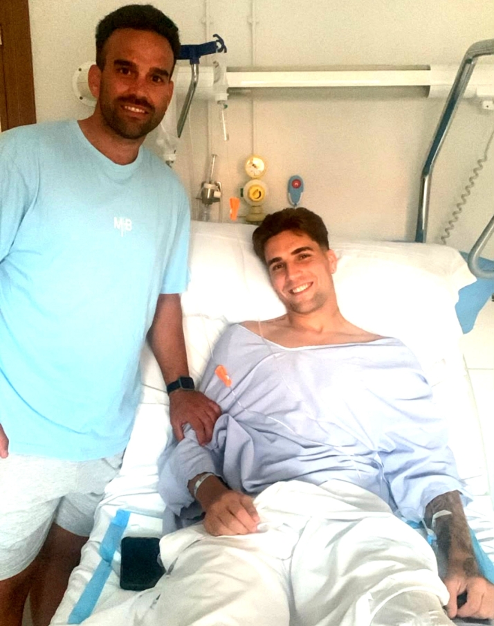 Dani Gonz&aacute;lez, delantero de Unionistas, operado con &eacute;xito de su grave lesi&oacute;n de rodilla | Imagen 1