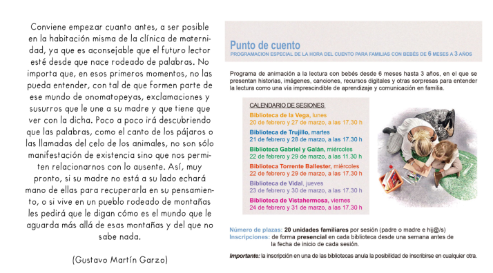 Punto de Cuento en las bibliotecas municipales de Salamanca | Imagen 2