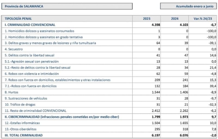 &iquest;Hay m&aacute;s delincuencia en Salamanca? &iquest;Cu&aacute;les son los delitos m&aacute;s cometidos? | Imagen 2