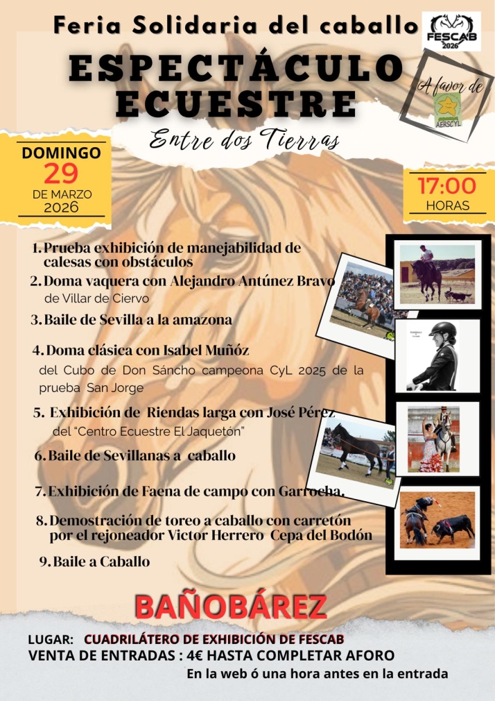 Ba&ntilde;ob&aacute;rez celebra la V Feria Solidaria del Caballo a favor de la Asociaci&oacute;n de Enfermedades Raras AERSCyL | Imagen 2