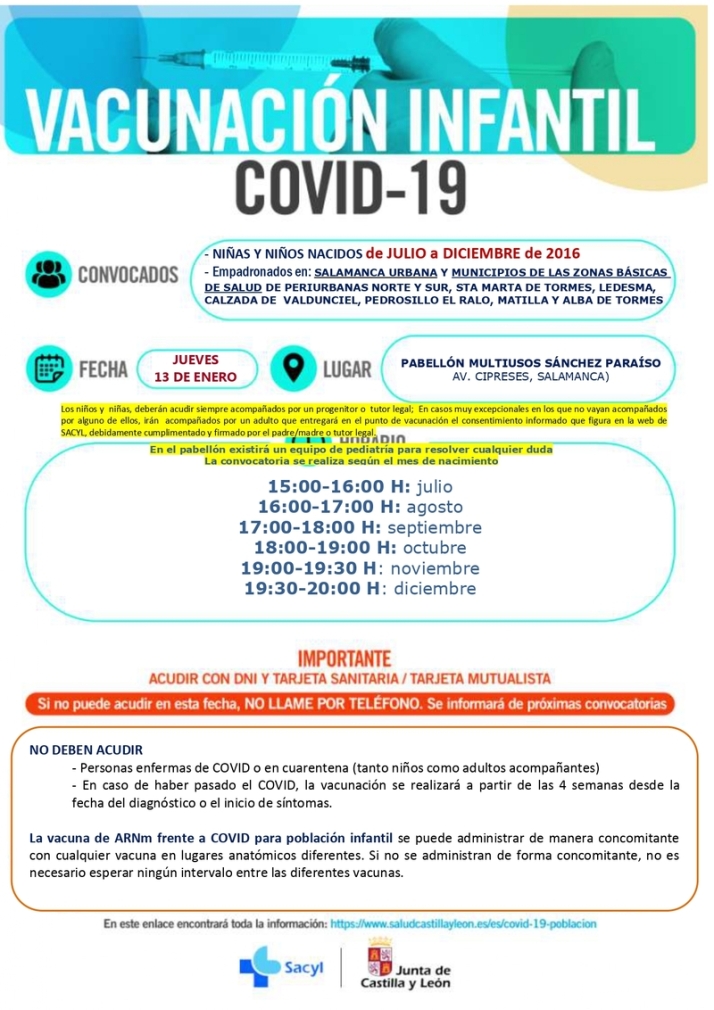 Nuevas vacunaciones para menores nacidos en 2014, 2015 y 2016 y dosis de refuerzo para los de 1965 a 1967 | Imagen 12