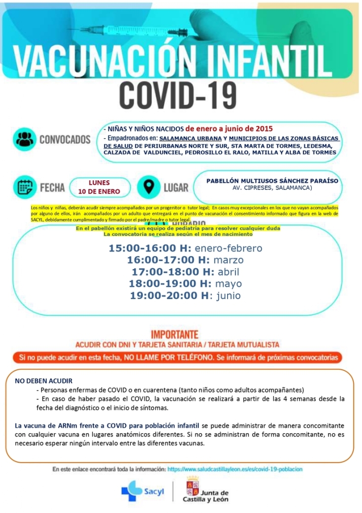 Nuevas vacunaciones para menores nacidos en 2014, 2015 y 2016 y dosis de refuerzo para los de 1965 a 1967 | Imagen 5
