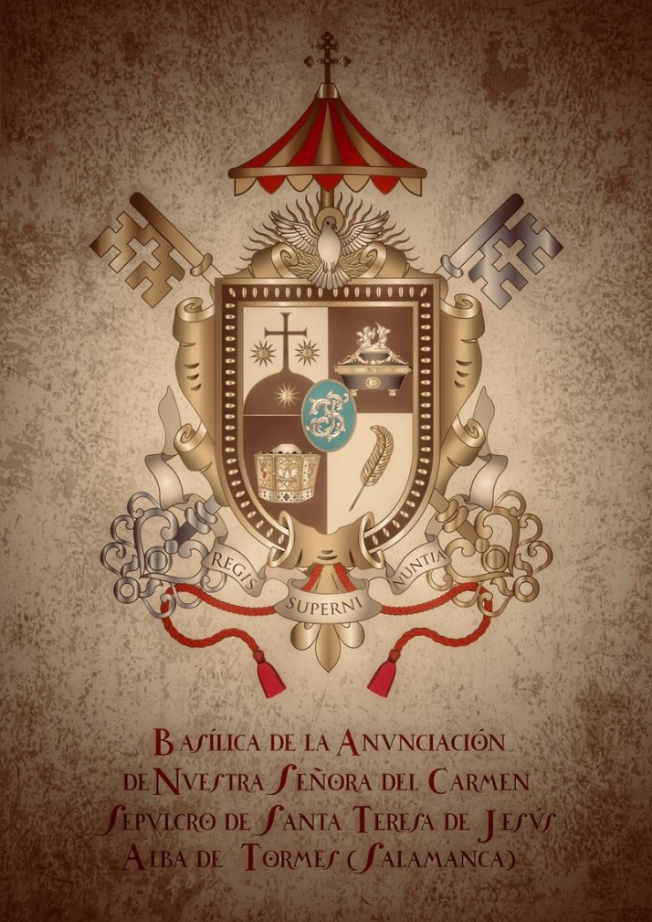 La Bas&iacute;lica de la Anunciaci&oacute;n estrena un nuevo escudo cargado de simbolog&iacute;a teresiana | Imagen 4