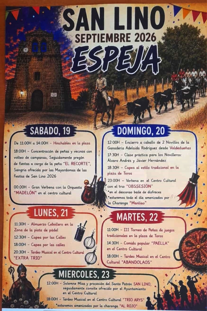 Las pe&ntilde;as y la tradici&oacute;n taurina protagonizan los d&iacute;as grandes de Espeja este fin de semana | Imagen 1