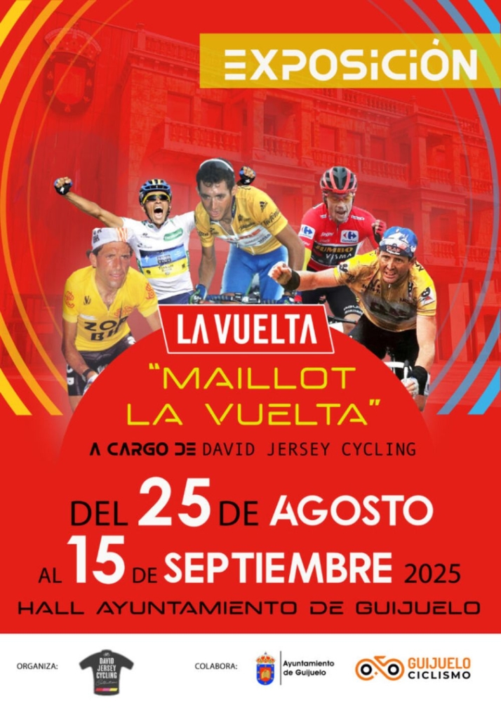 Guijuelo calienta motores para La Vuelta con una exposici&oacute;n de sus maillots m&aacute;s ic&oacute;nicos | Imagen 1