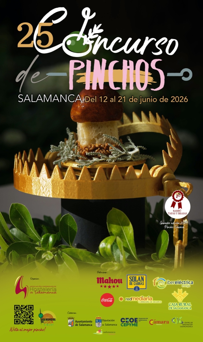 FOTOS | 26 establecimientos participan a partir del próximo viernes en el Concurso de pinchos Salamanca 2026 | Imagen 1