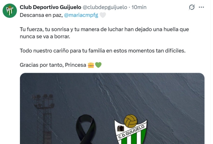 El mundo del deporte de Salamanca brinda todo su cari&ntilde;o a M4R&Iacute;A en su adi&oacute;s: Unionistas, el Salamanca UDS, el Perfumer&iacute;as Avenida... | Imagen 6