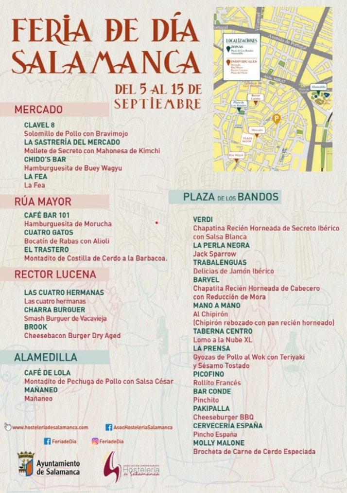 Feria de D&iacute;a de Salamanca: estos son los pinchos y la ubicaci&oacute;n de las casetas | Imagen 1