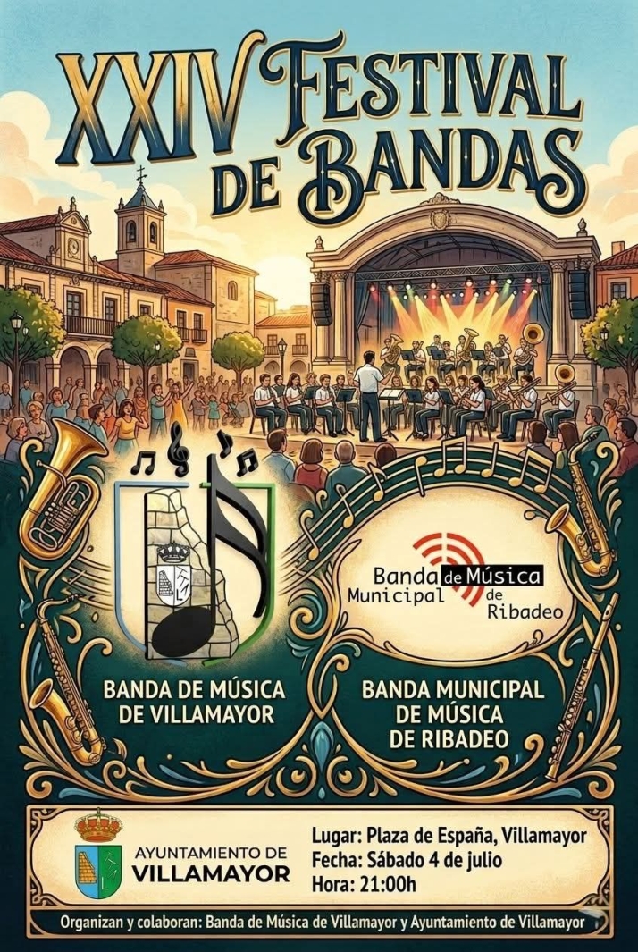 Villamayor acoge este s&aacute;bado un concierto de su Banda de M&uacute;sica, junto a la Municipal de Ribadeo | Imagen 1