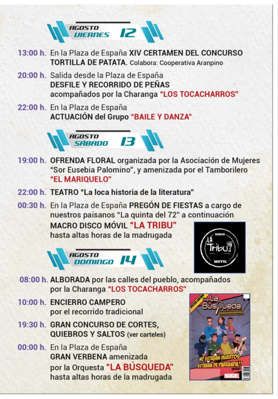 &ldquo;Inaugurar la plaza de toros, el concurso  de tortillas, las pe&ntilde;as&hellip; queremos vivir de nuevo unas fiestas plenas&rdquo; | Imagen 1