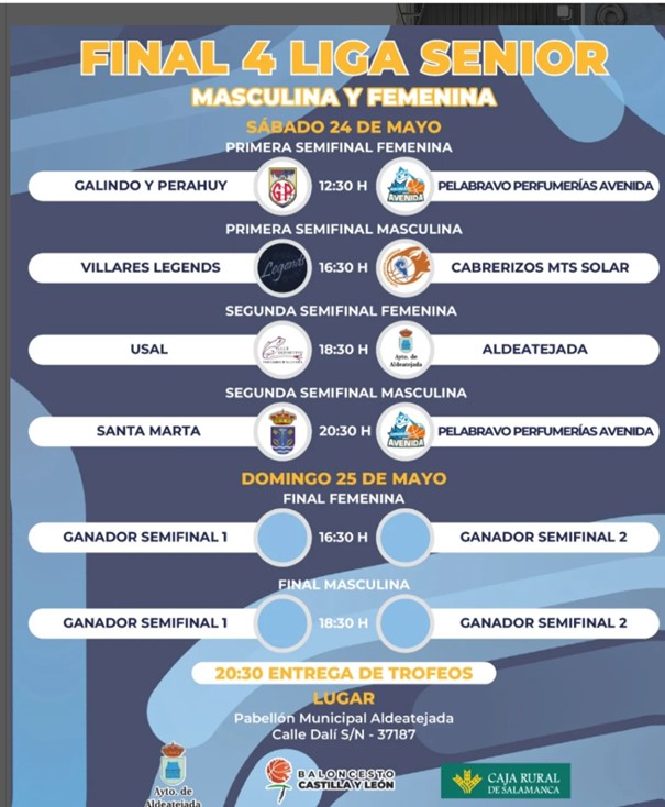 Horarios y partidos de la Final Four de la Liga Diputaci&oacute;n de Baloncesto en Aldeatejada | Imagen 1