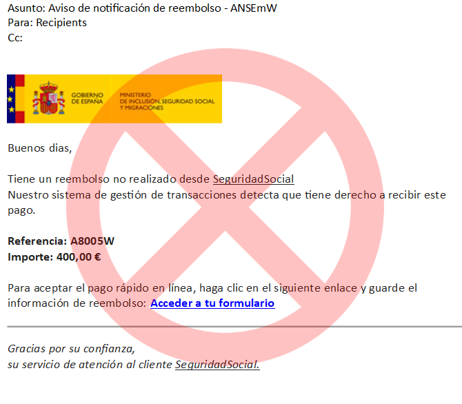El SMS fraudulento del que alerta la Seguridad Social  | Imagen 1