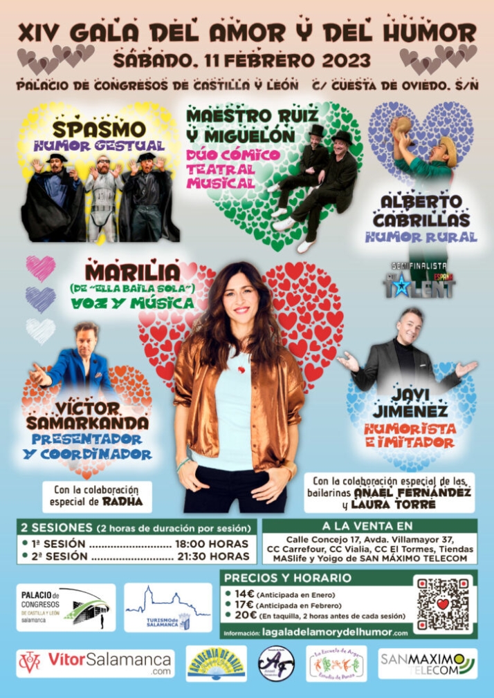 La Gala del Amor y del Humor vuelve con cuatro sesiones para el fin de semana de San Valent&iacute;n | Imagen 1
