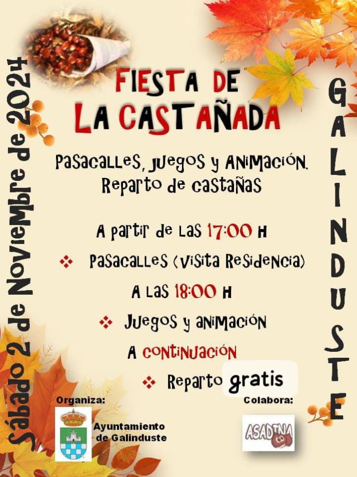 Fiesta de la castañada en Galinduste este sábado | Imagen 1