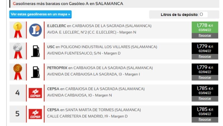 Las gasolineras m&aacute;s baratas de Salamanca | Imagen 2
