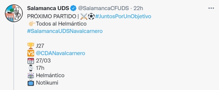 El pr&oacute;ximo partido del Salamanca UDS se volver&aacute; a ver por televisi&oacute;n | Imagen 1