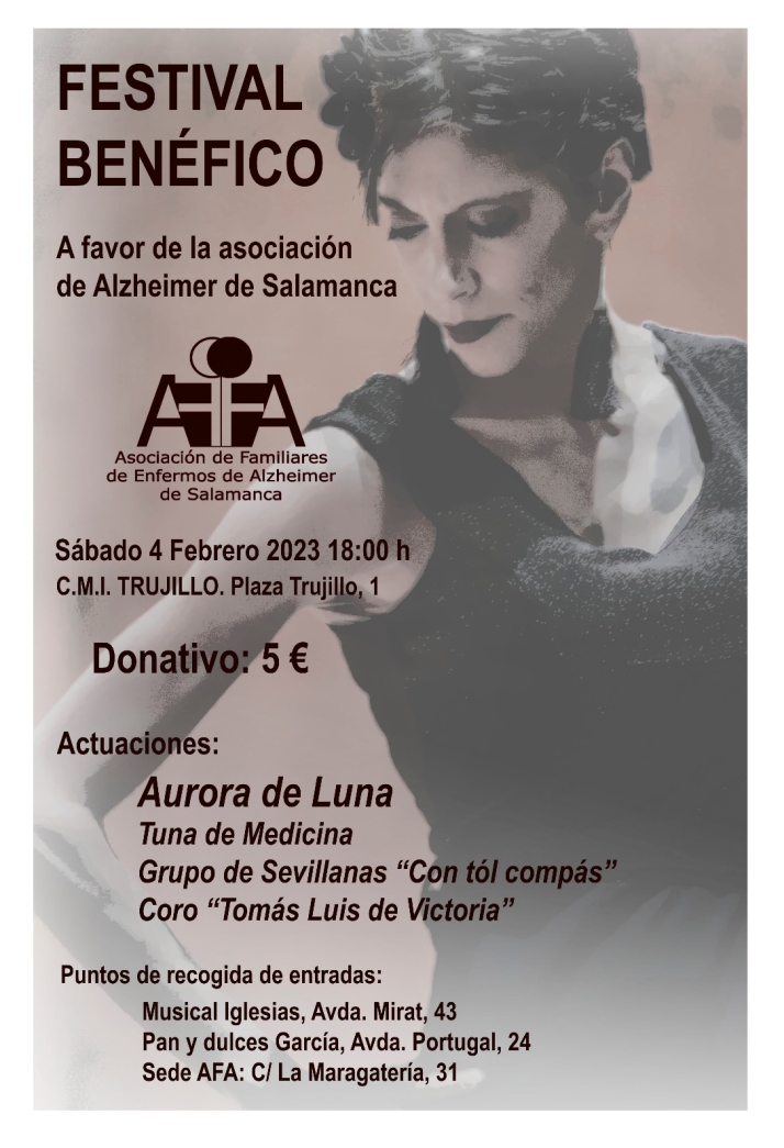 Festival ben&eacute;fico a favor de la Asociaci&oacute;n de Familiares de enfermos de Alzheimer de Salamanca | Imagen 1