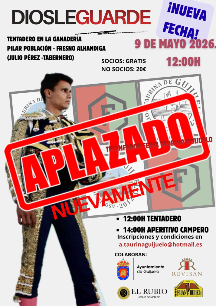 Aplazado de nuevo el tentadero de Manuel Diosleguarde  | Imagen 1