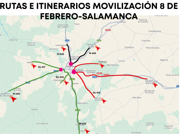 EN IM&Aacute;GENES:  Agricultores y ganaderos dicen 'basta' y la tractorada recorre Salamanca  | Imagen 6