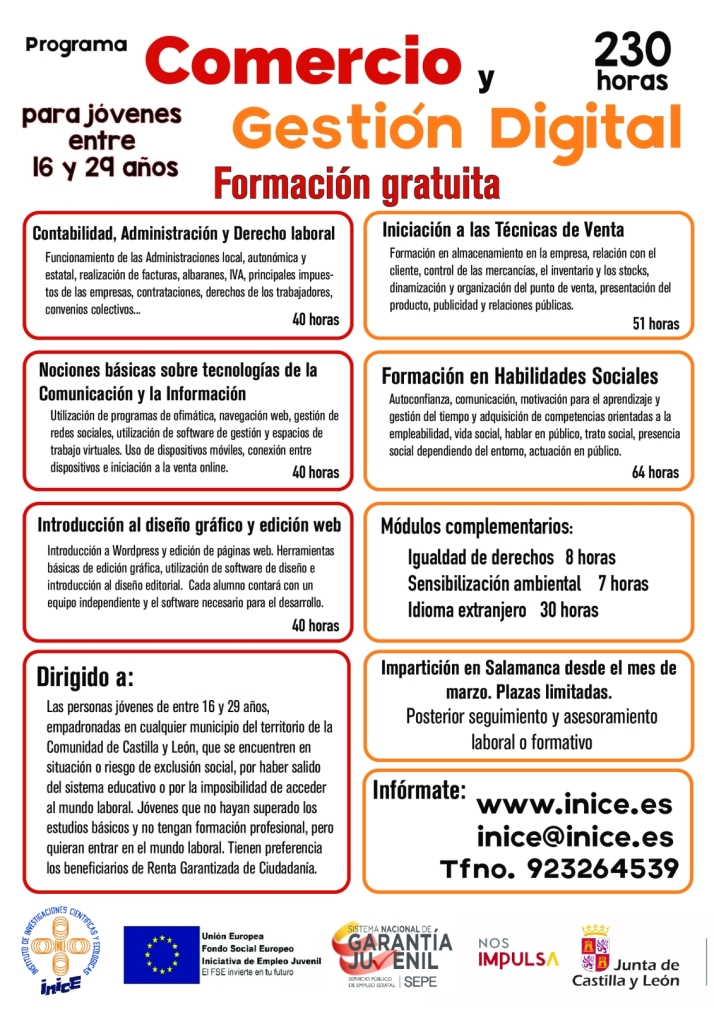 El INICE ofrece formaci&oacute;n gratuita de comercio y gesti&oacute;n digital | Imagen 1