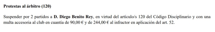 Diego Benito no jugar&aacute; el hipot&eacute;tico playout del Salamanca UDS por su "no tienes verg&uuml;enza" | Imagen 1