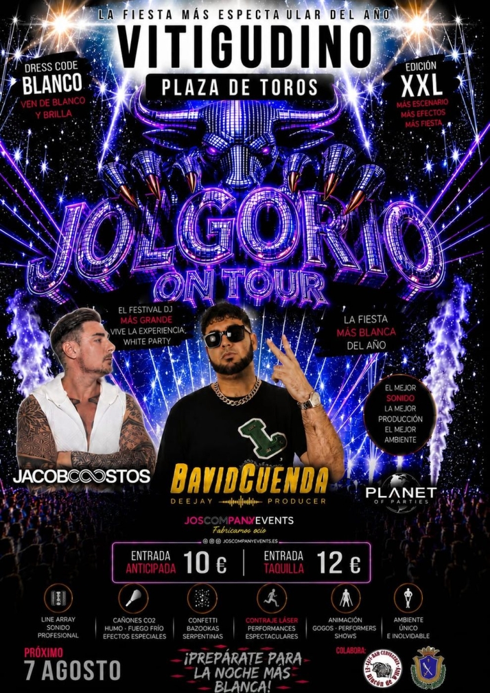 Jolgorio On Tour llega a Vitigudino con su ‘White Party’ | Imagen 1