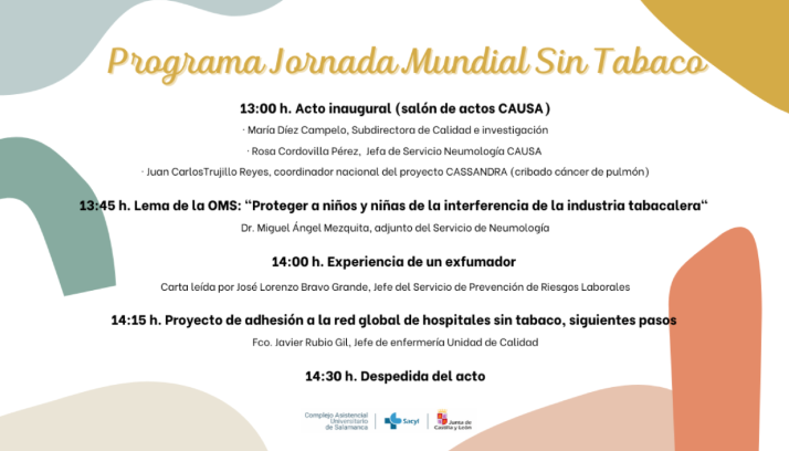 El Complejo Asistencial Universitario de Salamanca se suma al Día sin Tabaco | Imagen 1