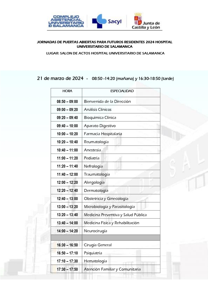 El Hospital Universitario de Salamanca abre sus puertas a los futuros residentes | Imagen 3