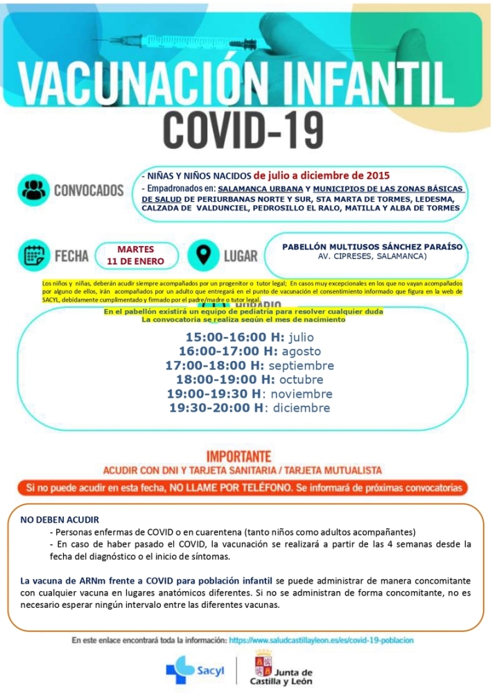 Nuevas vacunaciones para menores nacidos en 2014, 2015 y 2016 y dosis de refuerzo para los de 1965 a 1967 | Imagen 7