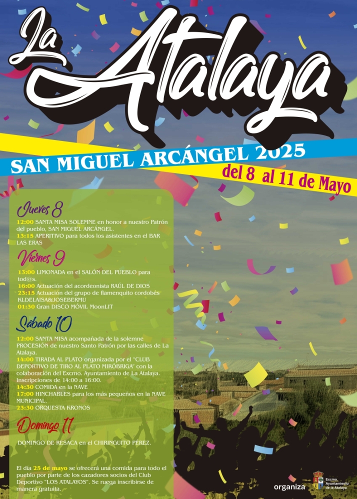La Atalaya celebrar&aacute; este fin de semana las fiestas de San Miguel Arc&aacute;ngel | Imagen 1