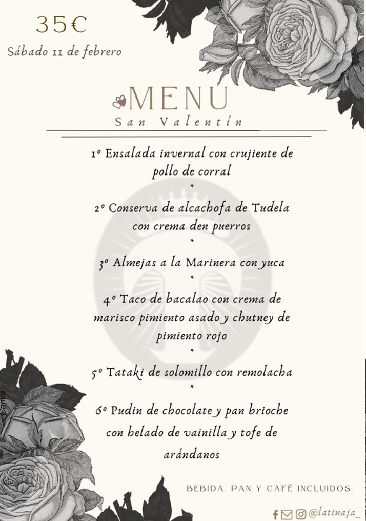 La Tinaja ofrece en Sobradillo un atractivo men&uacute; para celebrar San Valent&iacute;n | Imagen 1