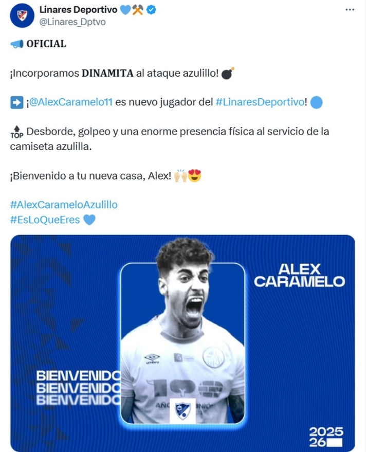 Alex Caramelo ficha por el Linares Deportivo | Imagen 1