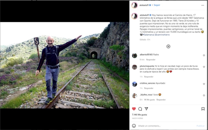 El periodista Antonio Lobato queda prendado del Camino de Hierro | Imagen 1