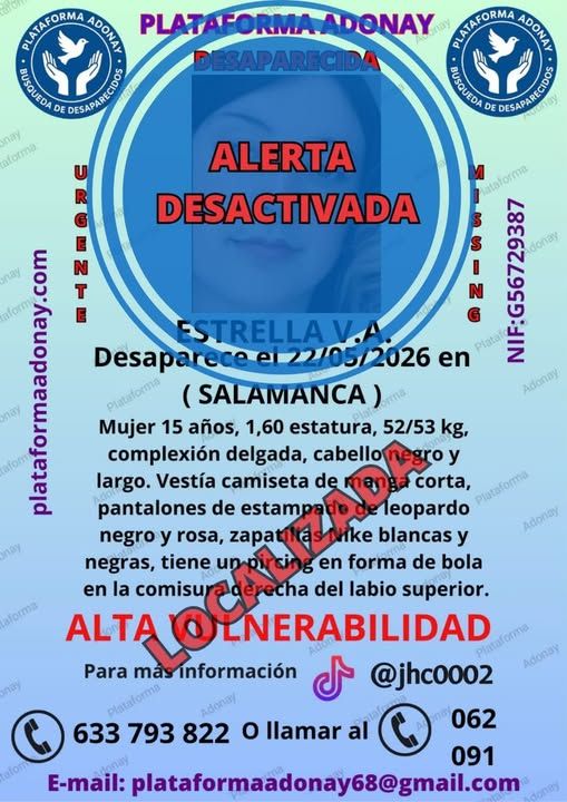 Localizada en buen estado la menor desaparecida en Salamanca | Imagen 2