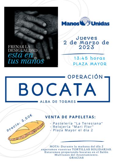 La 'Operaci&oacute;n Bocata' de Alba de Tormes se celebrar&aacute; el 2 de marzo | Imagen 1