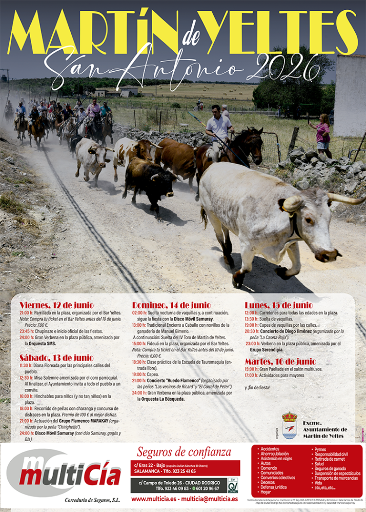 Encierros, verbenas y grandes citas gastron&oacute;micas centran el San Antonio de Mart&iacute;n de Yeltes | Imagen 1
