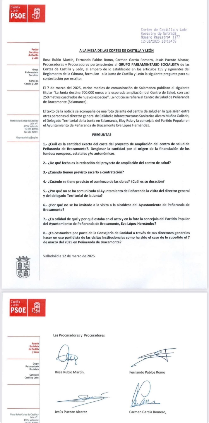 El PSOE pide explicaciones a la Junta  sobre la ampliaci&oacute;n del Centro de Salud tras dejar &ldquo;fuera&rdquo; a la alcaldesa y la Corporaci&oacute;n | Imagen 1