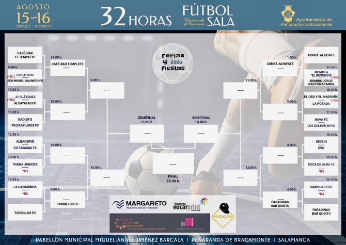 Las 32 Horas de F&uacute;tbol Sala ya tienen sus emparejamientos | Imagen 1