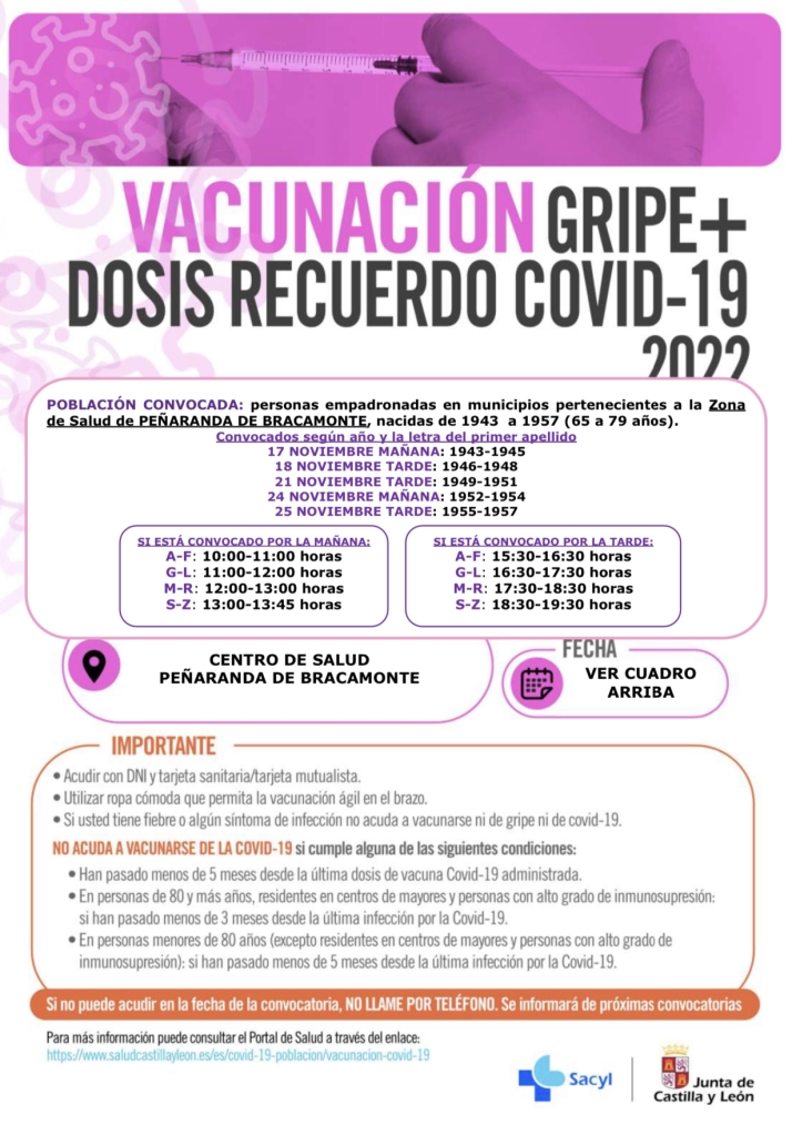 Nueva convocatoria de vacunaci&oacute;n gripe y covid para vecinos de 65 a 79 a&ntilde;os  | Imagen 1
