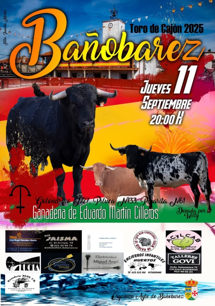Ba&ntilde;ob&aacute;rez presenta un completo programa para sus fiestas patronales con un gran protagonismo taurino | Imagen 3