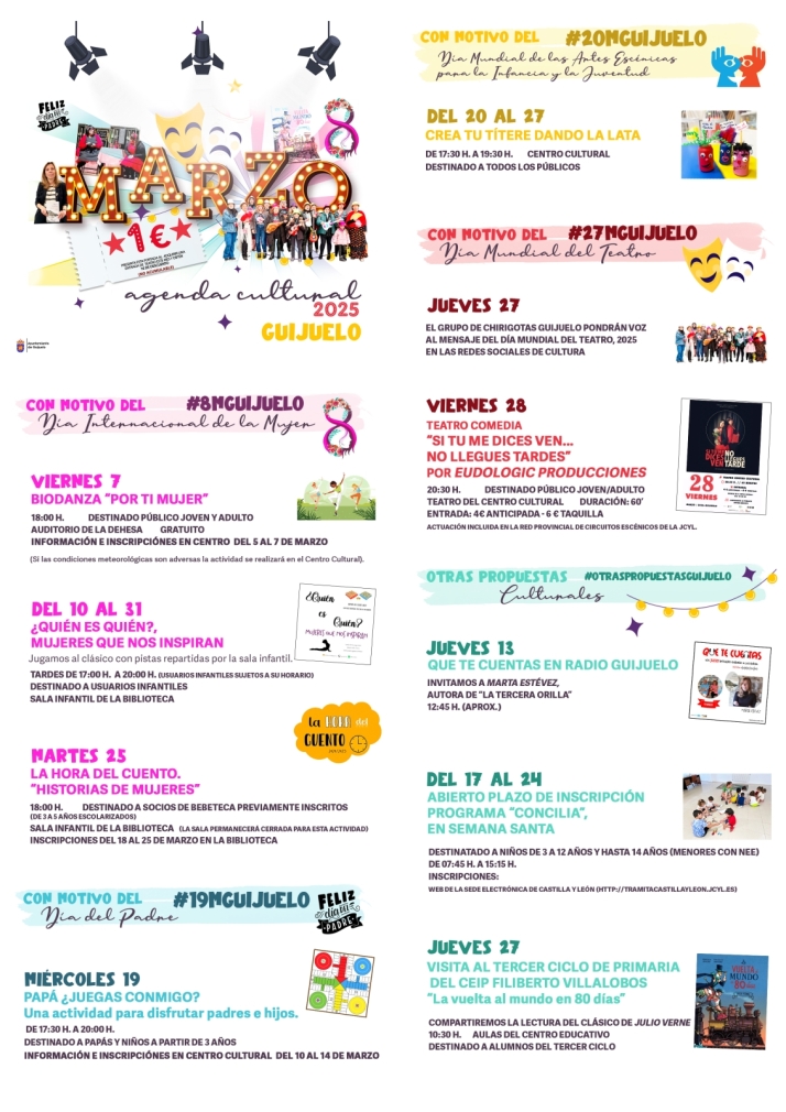 Estas son las propuestas culturales de Guijuelo para este mes de marzo | Imagen 1