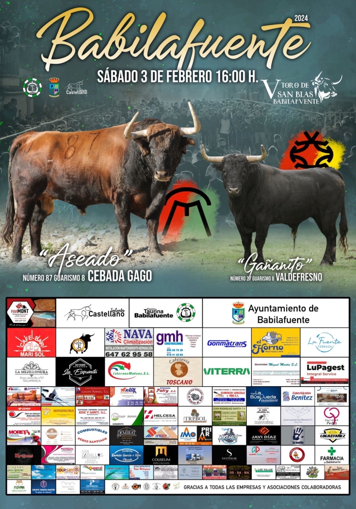 La asociaci&oacute;n Pasi&oacute;n Taurina Babilafuente presenta en un gran acto el V Toro de San Blas | Imagen 1