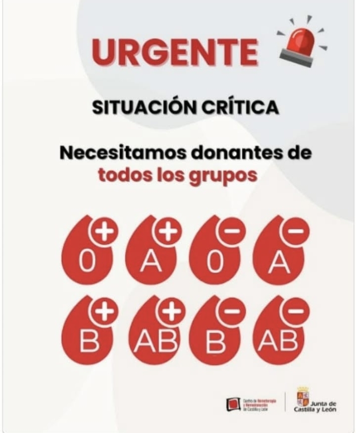 Situaci&oacute;n cr&iacute;tica en las donaciones de sangre de todos los grupos: Llamamiento urgente para participar, con una nueva cita en Pe&ntilde;aranda  | Imagen 1