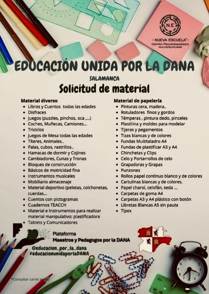 Babilafuente arranca una campaña especial de recogida de material escolar para los afectados por la Dana | Imagen 1