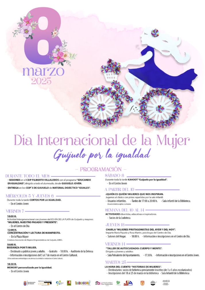 Jornada intergeneracional, manifiesto y m&aacute;s propuestas en el programa del D&iacute;a Internacional de la Mujer en Guijuelo | Imagen 1