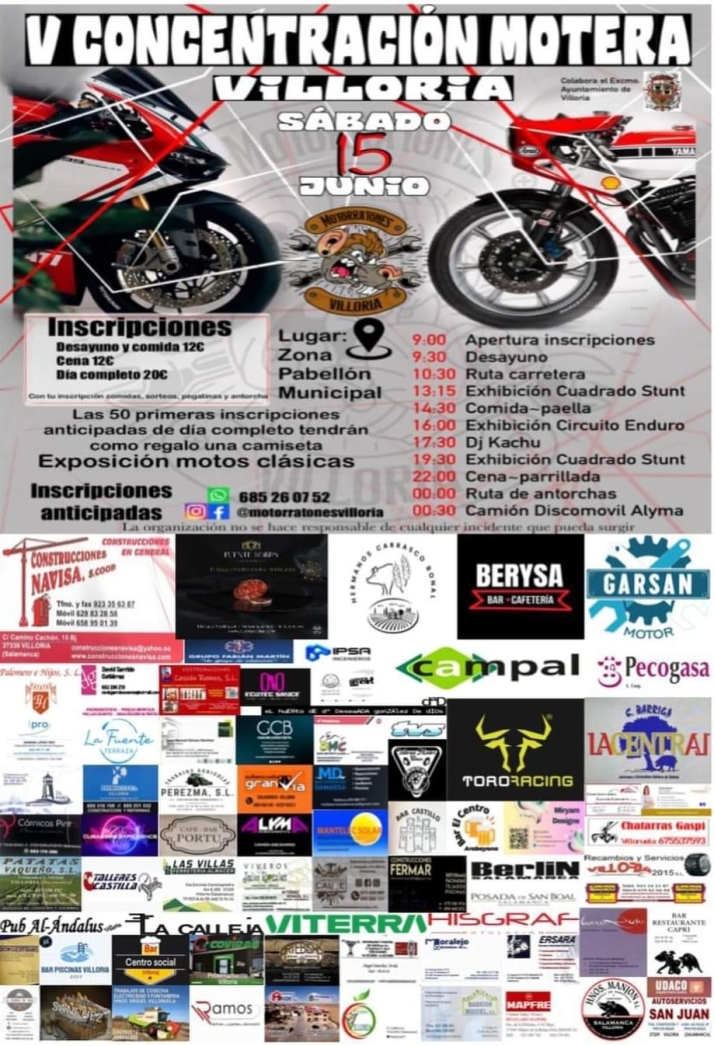 Intensa agenda festiva en Villoria en junio: Feria Rociera, Concentraci&oacute;n motera &lsquo;Motorratones&rsquo; y Motor Show | Imagen 2