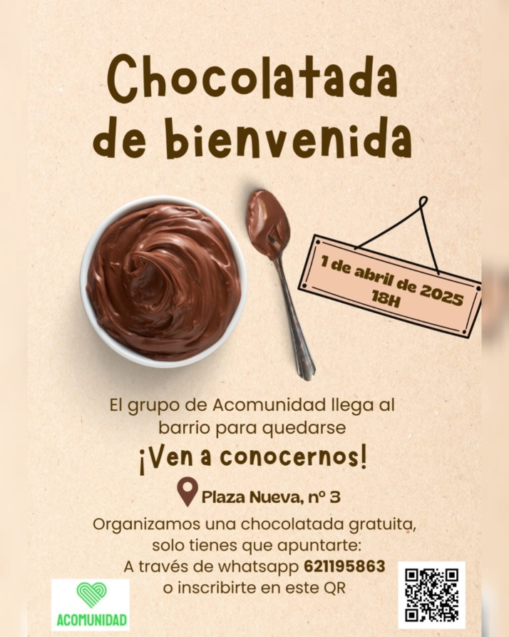 Una chocolatada dar&aacute; la bienvenida a &lsquo;La Salita&rsquo; el nuevo espacio de Acomunidad en la Plaza Nueva | Imagen 1