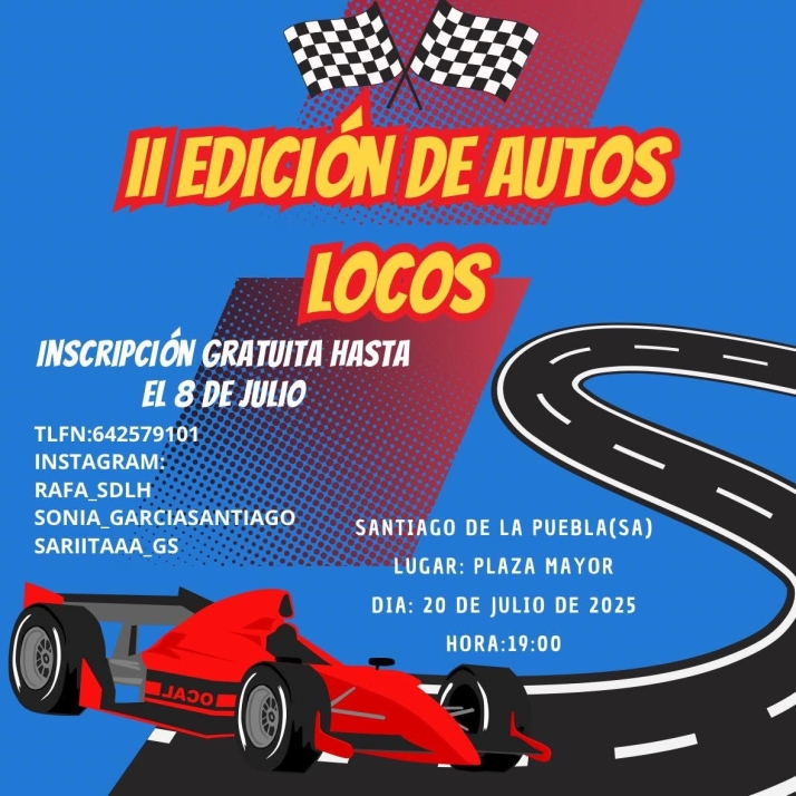 Los Autos Locos vuelven en su segunda edici&oacute;n en las fiestas patronales de Santiago de la Puebla | Imagen 1