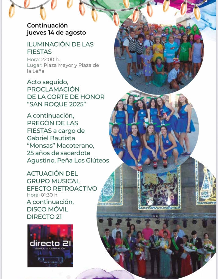 Llegan las esperadas fiestas de San Roque en Macotera: Este es el programa completo de actividades d&iacute;a a d&iacute;a | Imagen 5