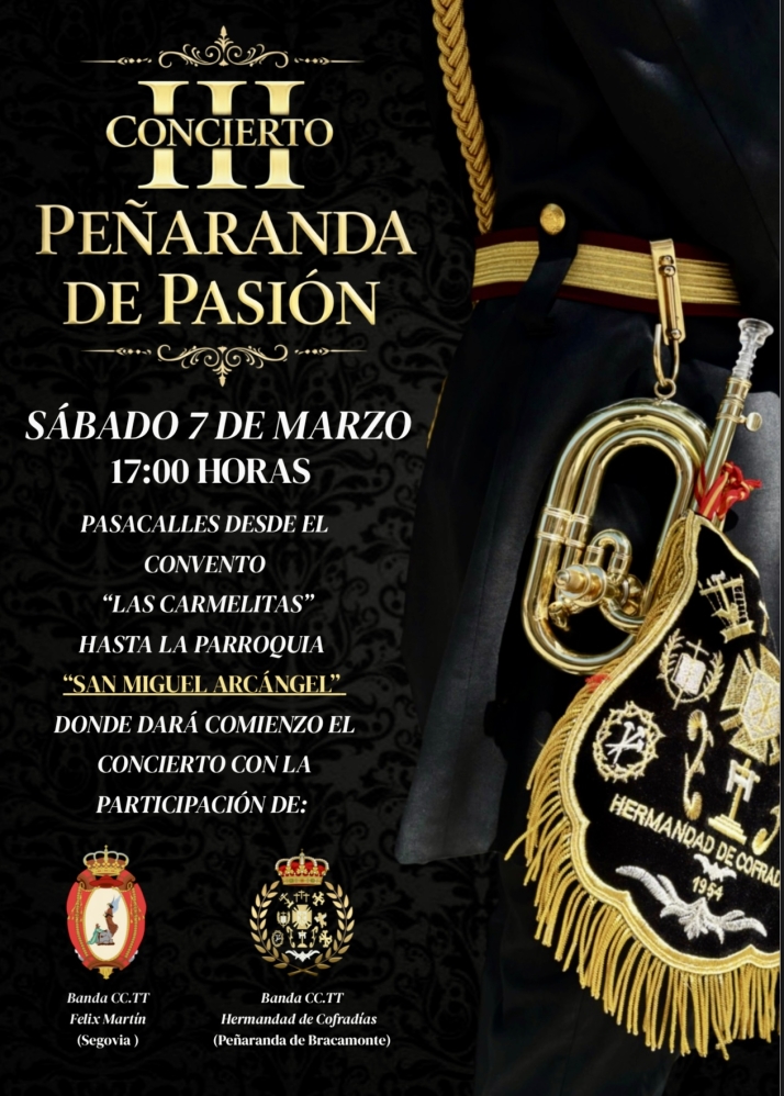 Peñaranda celebra el III Concierto “Peñaranda de Pasión” el 7 de marzo en la previa a la Semana Santa | Imagen 1